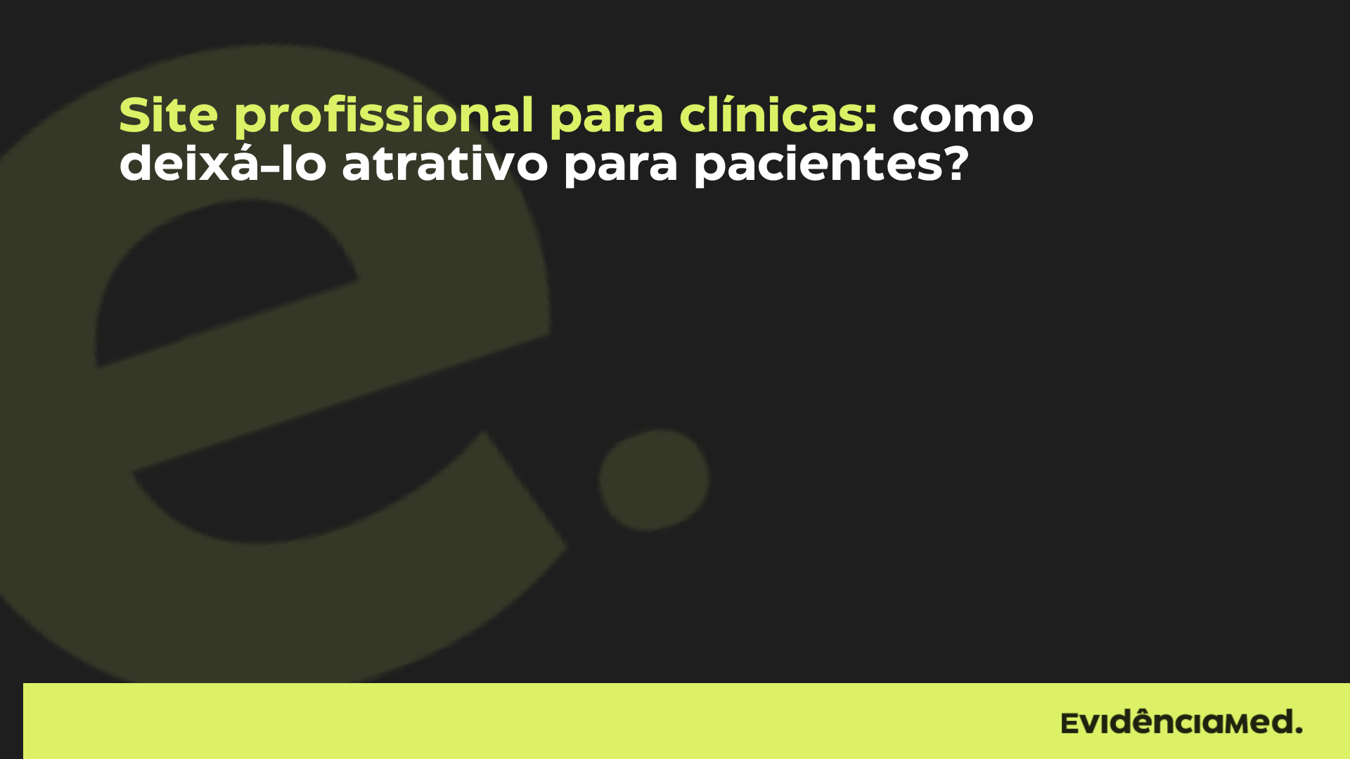 Site profissional para clínicas