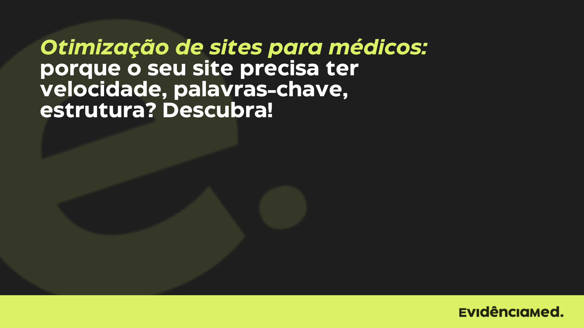 Otimização de sites para médicos